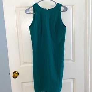 Green shift dress